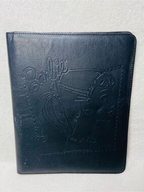 1990s Mattel Barbie Embossed Padfolio Portfolio Organizer 10x12” Barbie